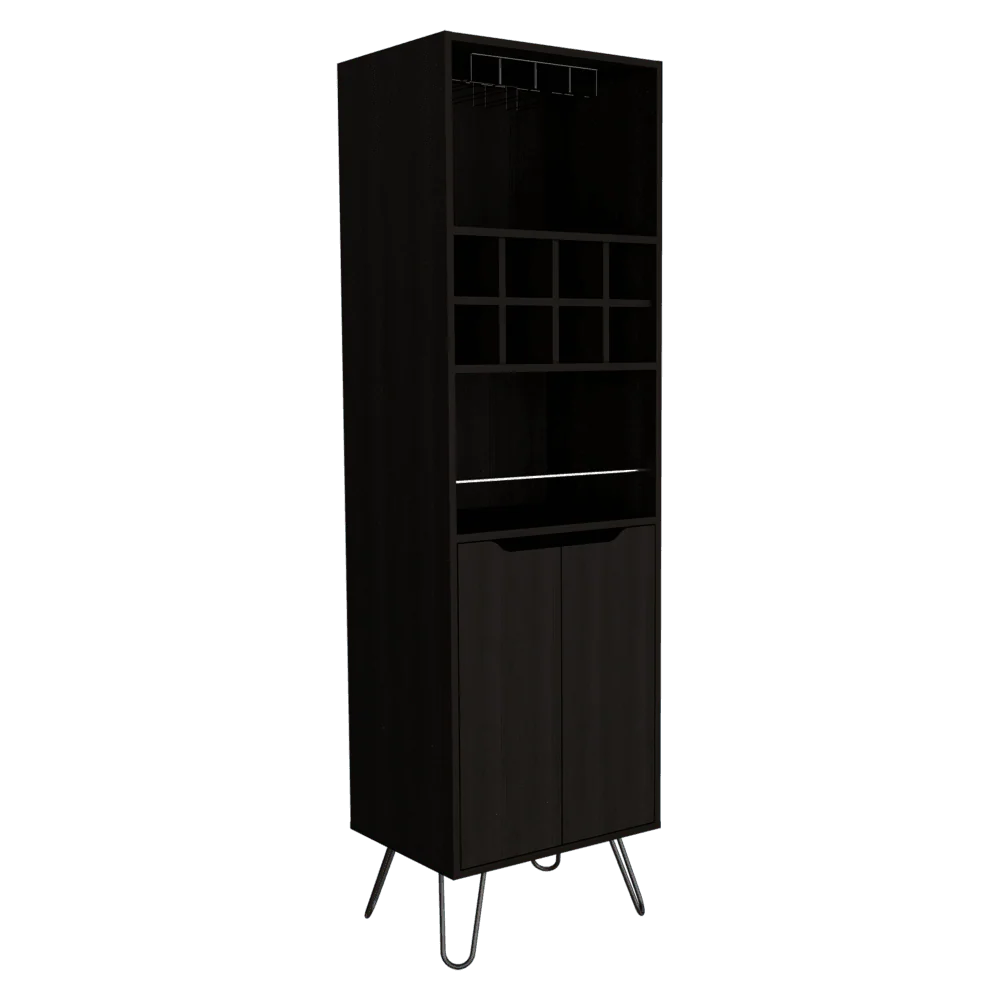 BAR SALEK, WENGUE, CON ESPACIO PARA BOTELLAS Y PORTACOPAS  ZF - Image 5