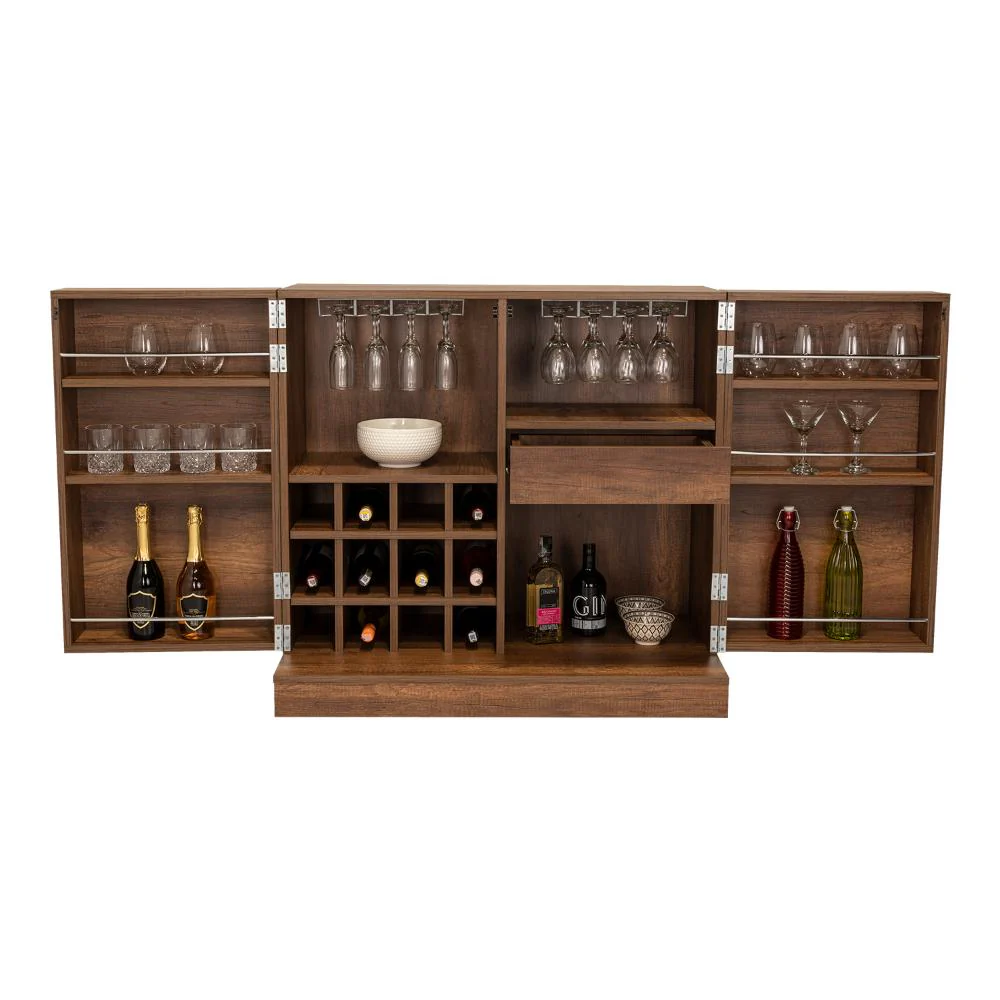 BAR SIENEGA, COBRE, CON ESPACIO PARA BOTELLAS Y PORTA COPAS - Image 6