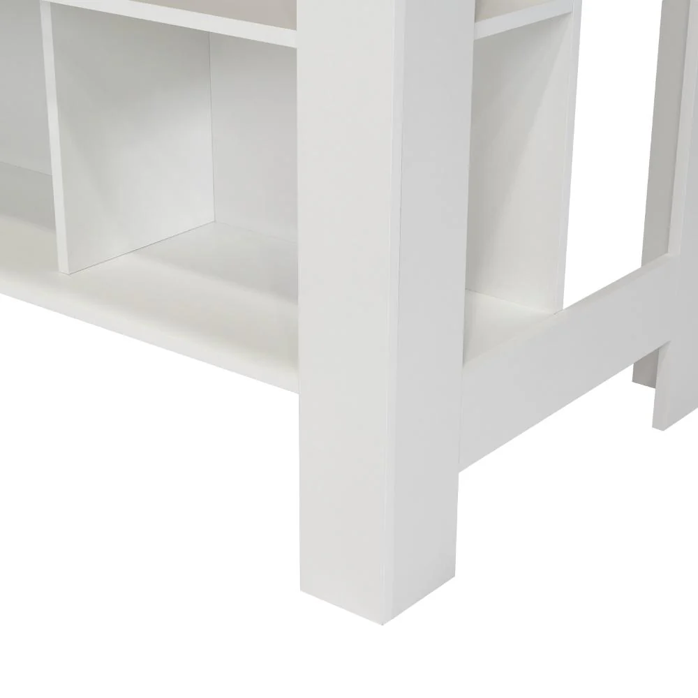 BARRA DE COCINA CALA, BLANCO DUQUEZA Y CAFÉ CLARO, CON AMPLIA SUPERFICIE EN LA MESA - Image 8