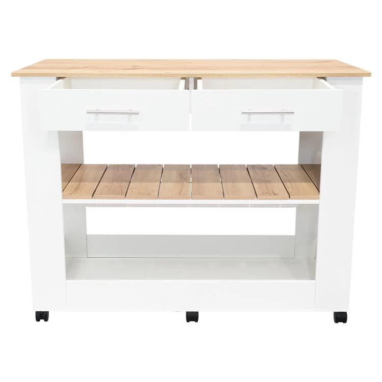 BARRA DE COCINA CALA, BLANCO NEVADO Y CAFÉ CLARO, CON AMPLIA SUPERFICIE EN LA MESA ZF - Image 10