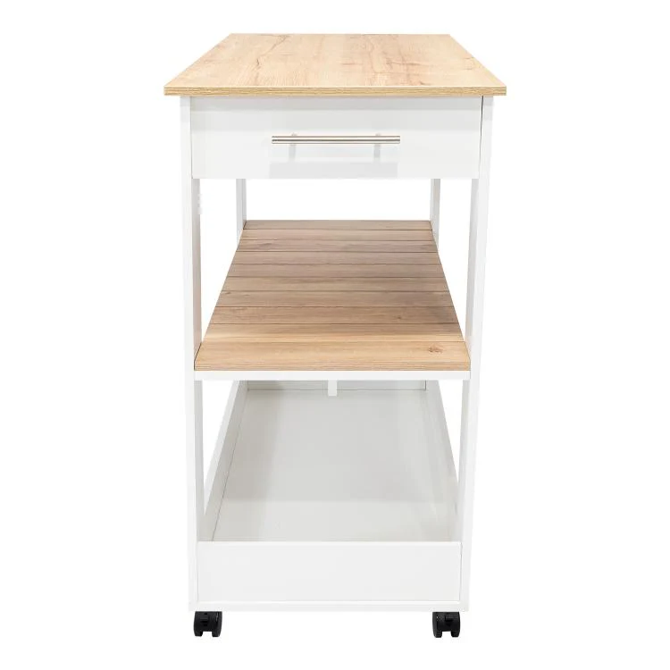 BARRA DE COCINA CALA, BLANCO NEVADO Y CAFÉ CLARO, CON AMPLIA SUPERFICIE EN LA MESA ZF - Image 11