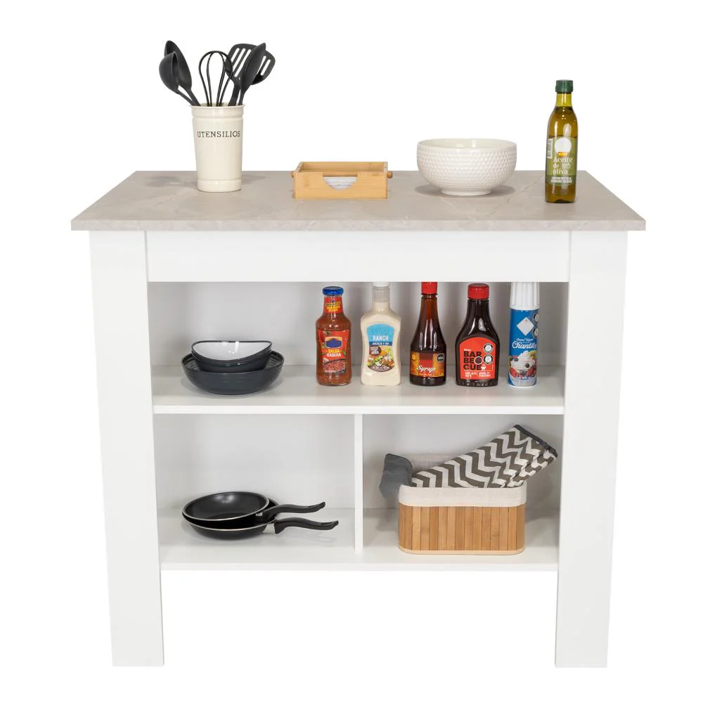 BARRA DE COCINA CALA, BLANCO Y IBIZA, CON AMPLIA SUPEICIE EN LA MESA ZF - Image 2