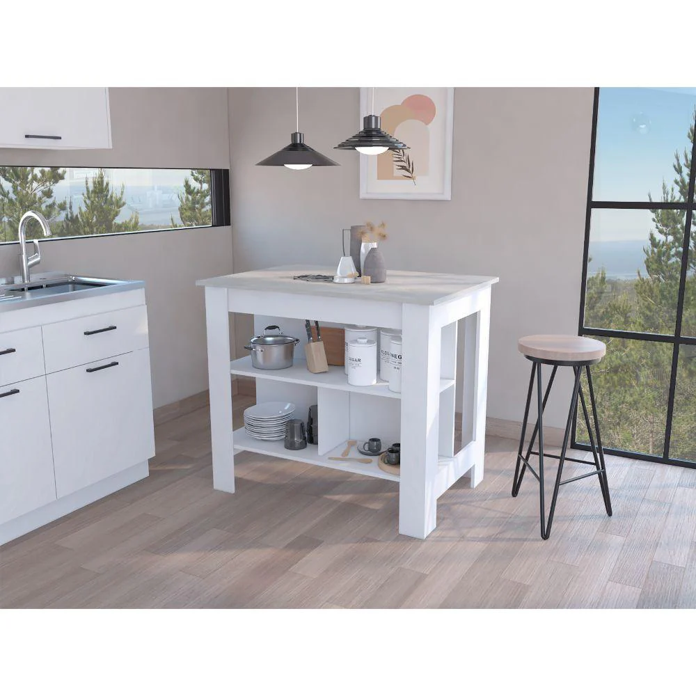 BARRA DE COCINA CALA, BLANCO Y IBIZA, CON AMPLIA SUPEICIE EN LA MESA ZF - Image 3