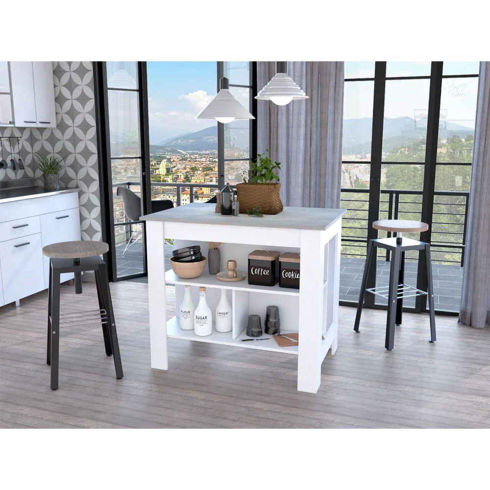 BARRA DE COCINA CALA, BLANCO Y IBIZA, CON AMPLIA SUPEICIE EN LA MESA ZF - Image 4