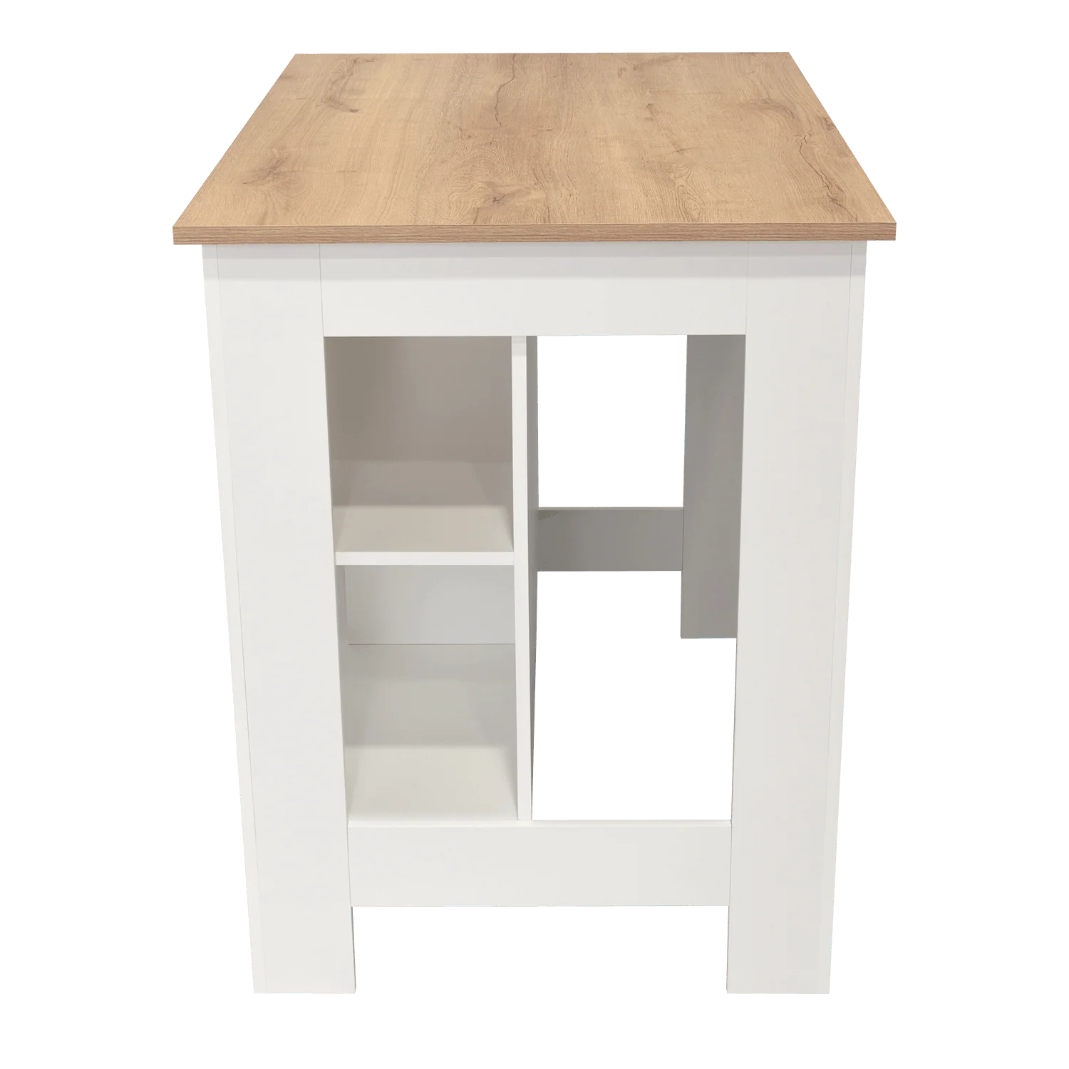 BARRA DE COCINA CALA, BLANCO Y CAFÉ CLARO, CON AMPLIA SUPERFICIE EN LA MESA  ZF - Image 6