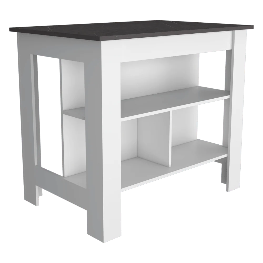 BARRA DE COCINA CALA, BLANCO Y PIEDRA, CON AMPLIA SUPERFICIE EN LA MESA ZF - Image 4