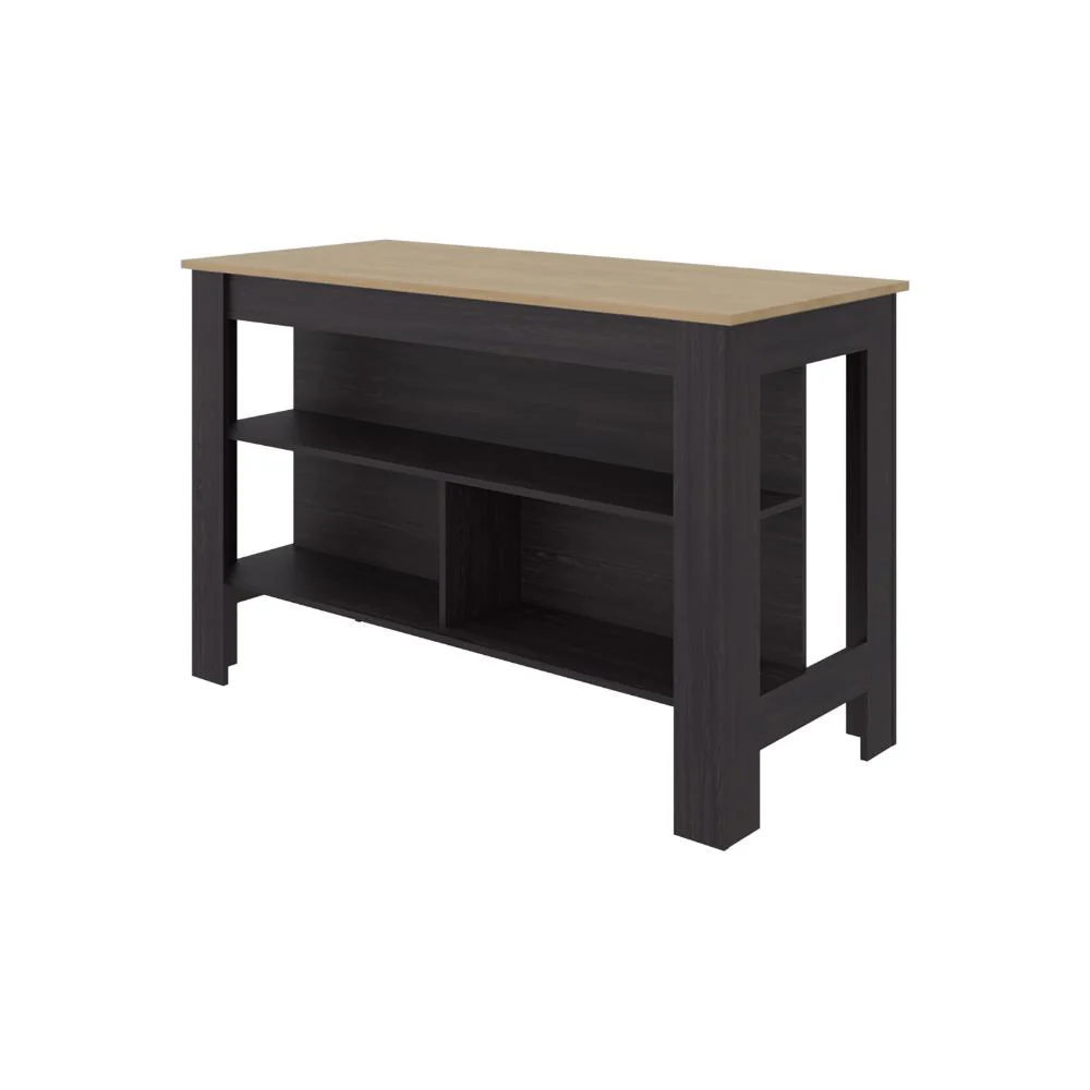 Barra de Cocina Cala, Kronos Wengue y Kronos Fresno, Con amplia superficie en la mesa ZF - Image 4