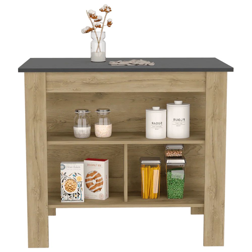 BARRA DE COCINA CALA, MACADAMIA Y WENGUE , CON AMPLIA SUPERFICIE EN LA MESA - Image 4