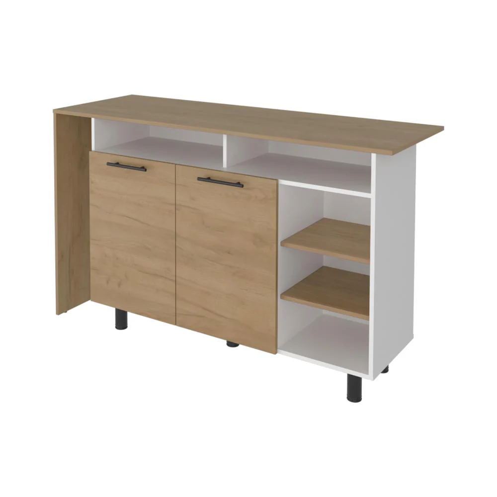 Barra de Cocina Corsia, Kronos Fresno y Kronos Blanco, con Dos Puertas Abatibles  ZF - Image 6