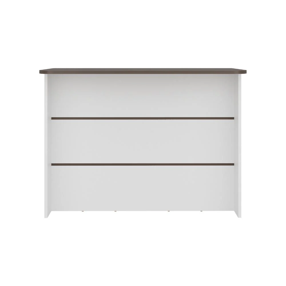 BARRA DE COCINA DIAMANTE, BLANCO Y MILAN, CON ENTREPAÑOS - Image 4