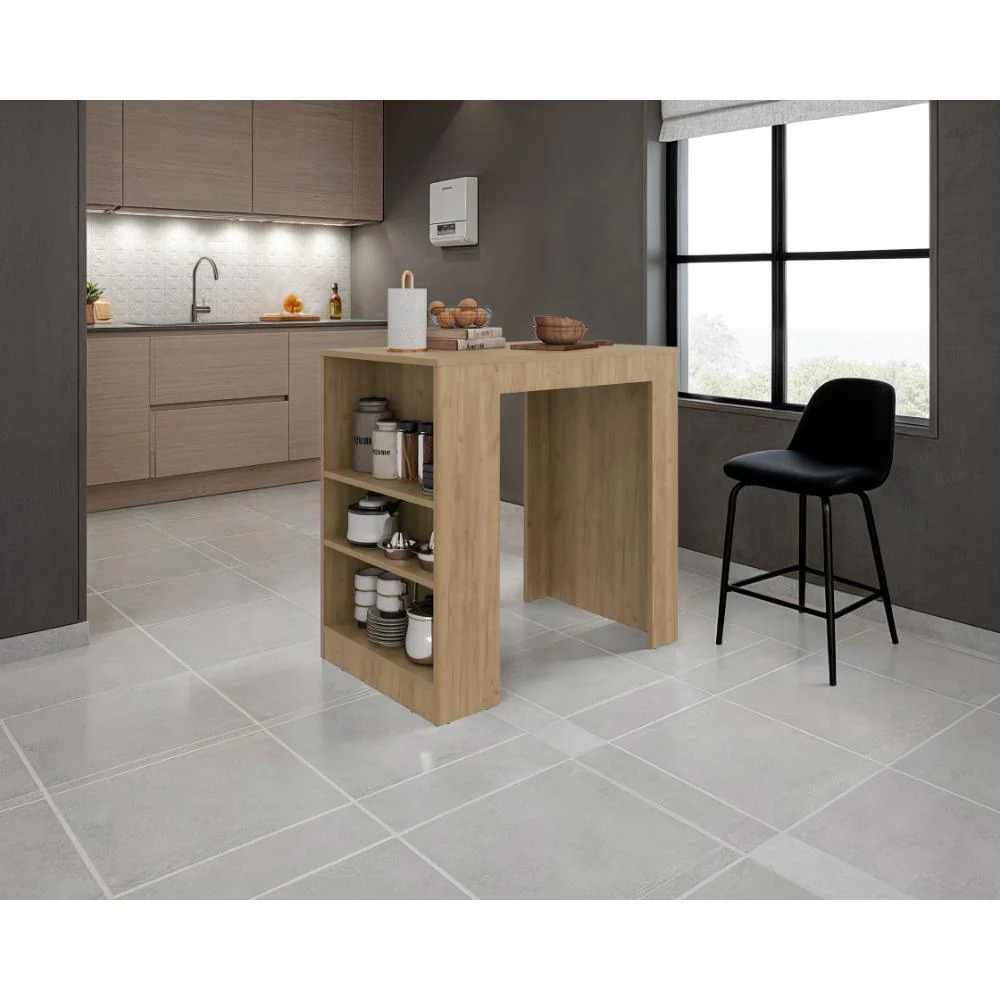 Barra de Cocina Portre, Kronos Fresno, con Amplia Superficie En La Mesa ZF - Image 4