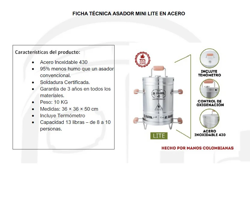 BARRIL 13 LB LINEA LITE - Image 3
