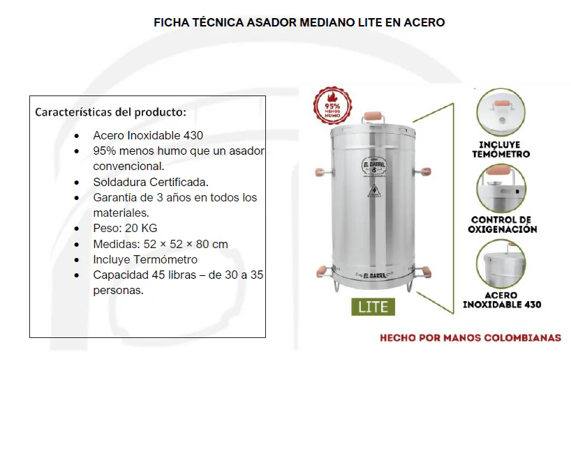 BARRIL 45 LB LINEA LITE - Image 4