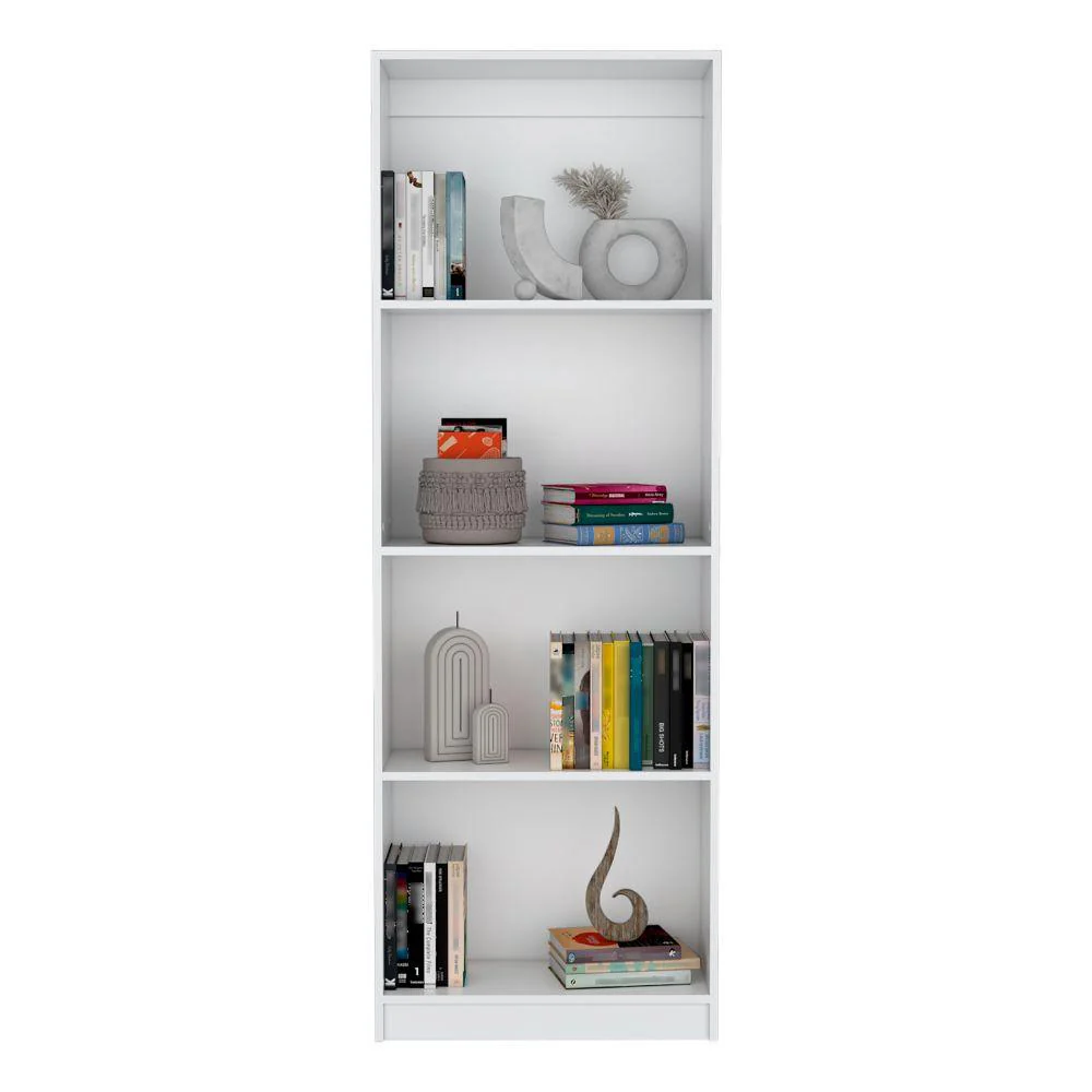 BIBLIOTECA HOME, BLANCO, CON CUATRO ENTREPAÑOS ZF - Image 2