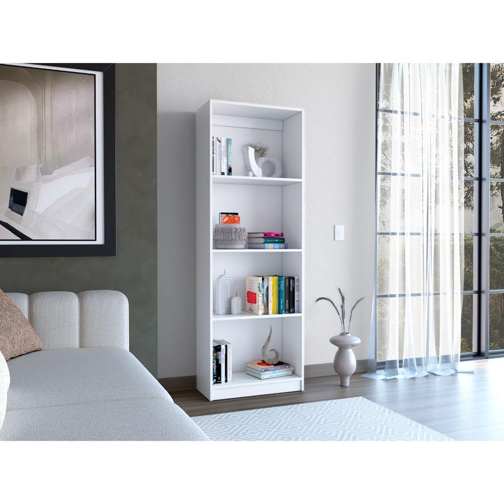 BIBLIOTECA HOME, BLANCO, CON CUATRO ENTREPAÑOS ZF - Image 3