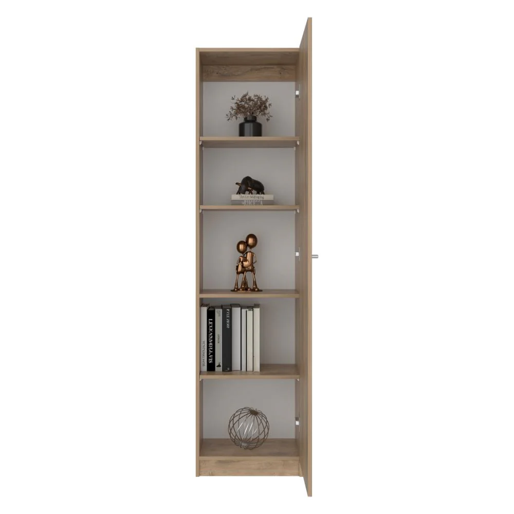 Biblioteca Home Eco, Macadamia, con Cinco Entrepaños ZF - Image 9