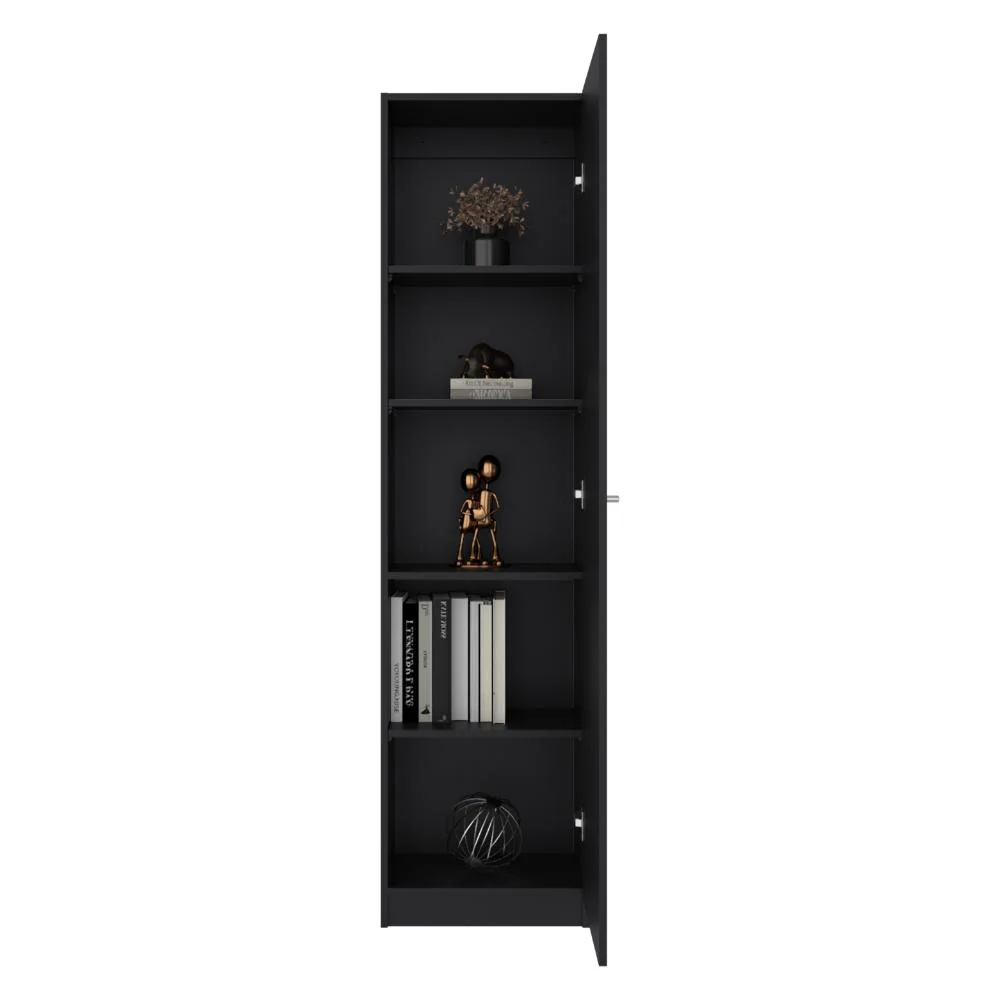 Biblioteca Home Eco, Wengue, con Cinco Entrepaños ZF - Image 4