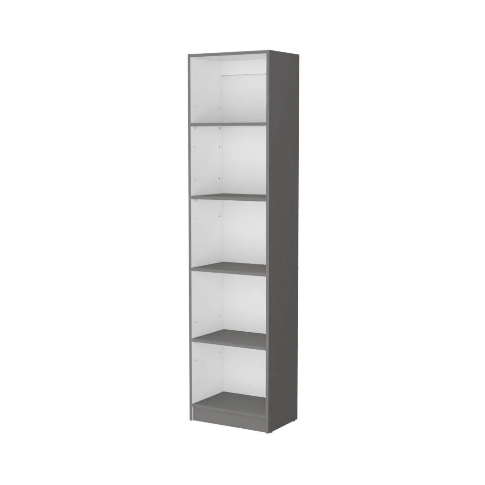 BIBLIOTECA HOME, PLATA OSCURO, CON CINCO ENTREPAÑOS ZF - Image 3