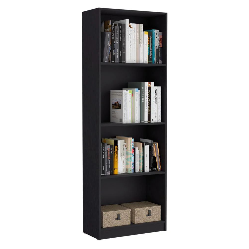 BIBLIOTECA HOME, WENGUE, CON CUATRO ENTREPAÑOS ZF - Image 2