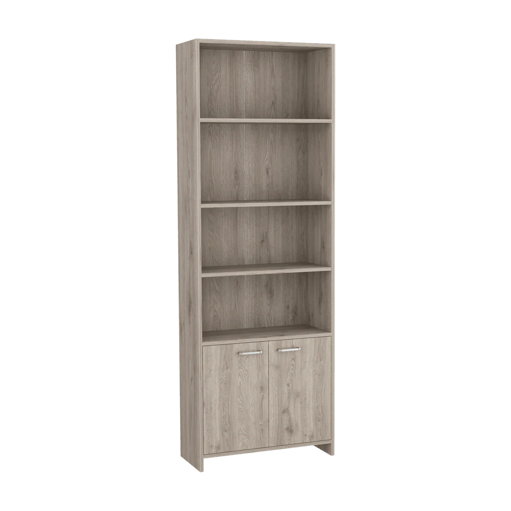 BIBLIOTECA MILÁN, HUMO, CON DOS PUERTAS ABATIBLES Y CUATRO ENTREPAÑOS - Image 2