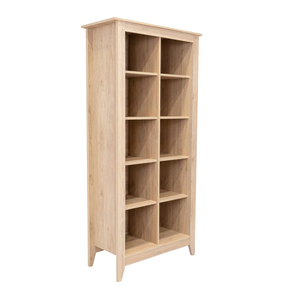 BIBLIOTECA SARUME, BEIGE, CON CINCO ENTREPAÑOS DOBLES - Image 4