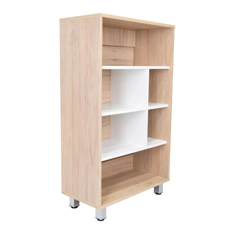 BIBLIOTECA TONNY, BEIGE Y BLANCO, CON VARIEDAD DE ESPACIOS PARA LIBROS Y ARTÍCULOS DECORATIVOS - Image 4