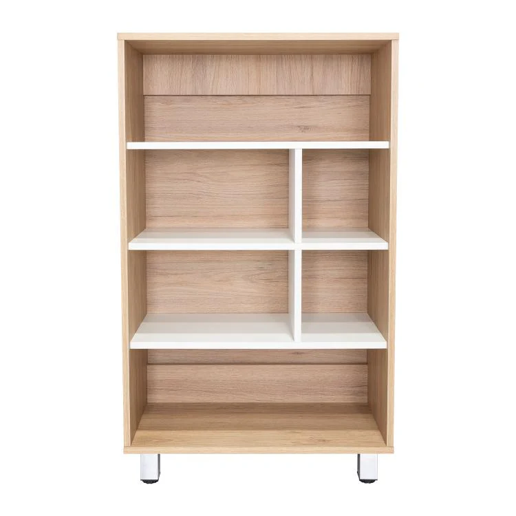 BIBLIOTECA TONNY, BEIGE Y BLANCO, CON VARIEDAD DE ESPACIOS PARA LIBROS Y ARTÍCULOS DECORATIVOS - Image 5
