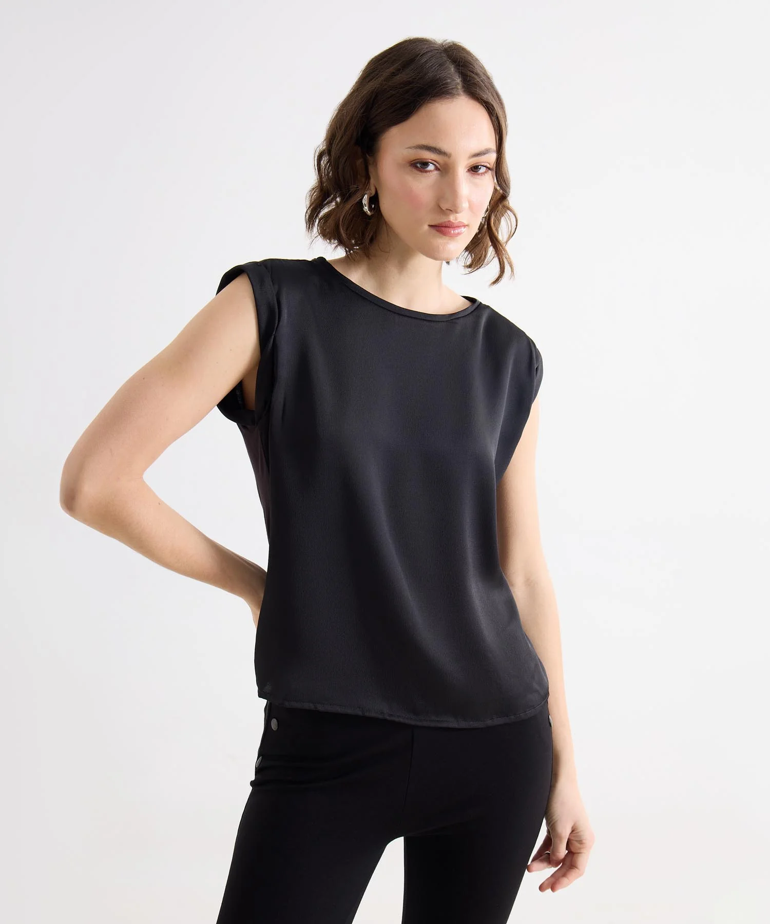 BLUSA M/C CON CONTRASTE 28123301
