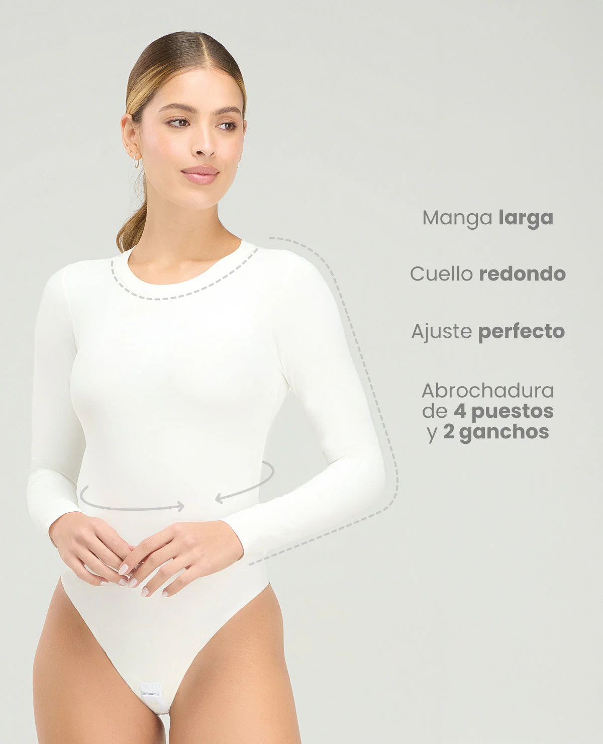 BODY MANGA LARGA | CUELLO REDONDO - Image 2