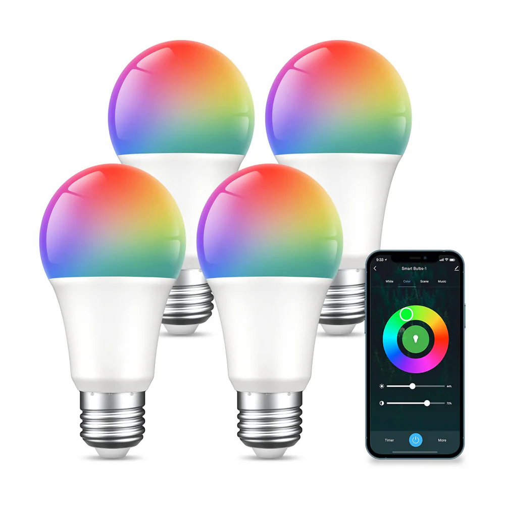 BOMBILLO LED INTELIGENTE WIFI MULTICOLOR ALEXA Y GOOGLE HOME - Image 3