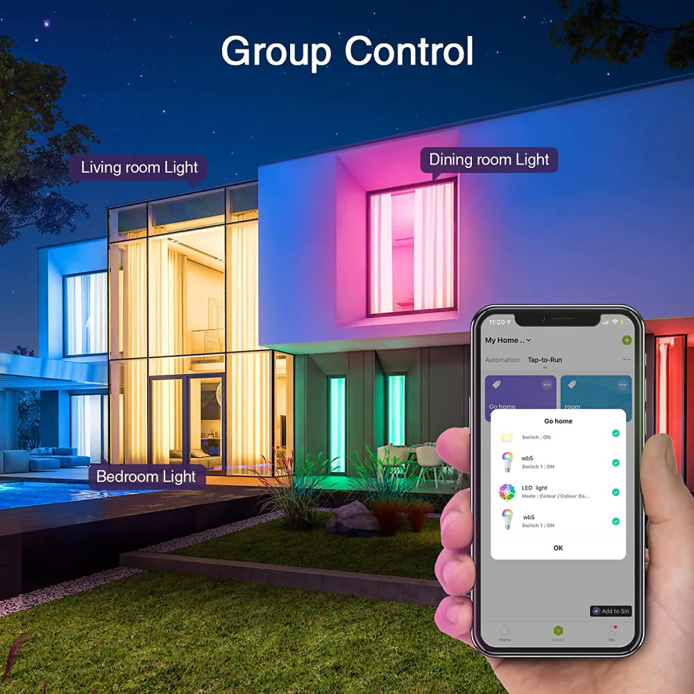 BOMBILLO LED INTELIGENTE WIFI MULTICOLOR ALEXA Y GOOGLE HOME - Image 5