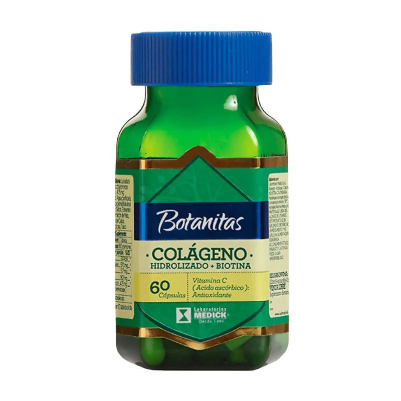 BOTANITAS COLÁGENO HIDROLIZADO + BIOTINA X 60CÁPS