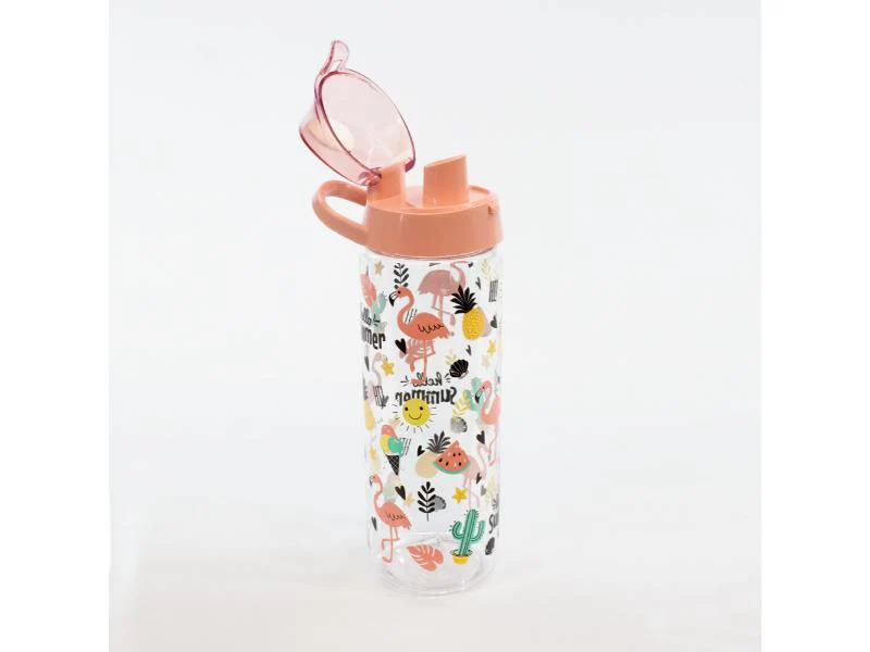 BOTELLA PLASTICA FLAMENCOS 161506-023