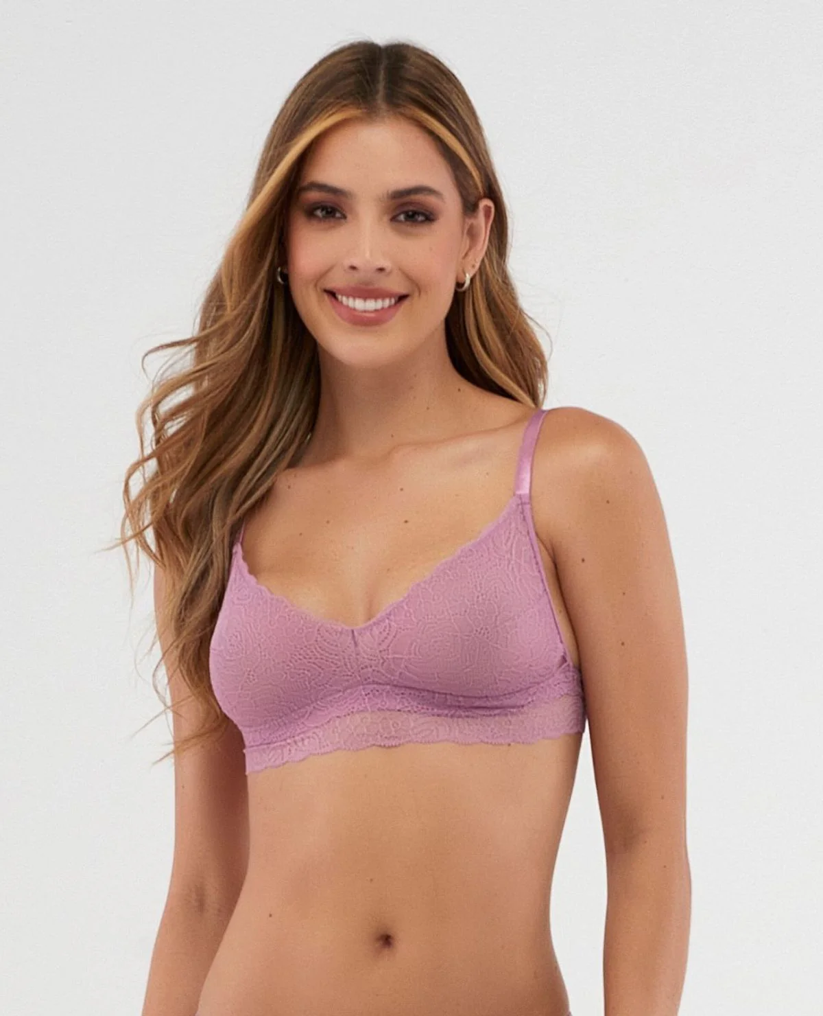 BRALETTE TRIANGULAR | EN ENCAJE | ELÁSTICO EN BASE_REF: 49256 - Image 2