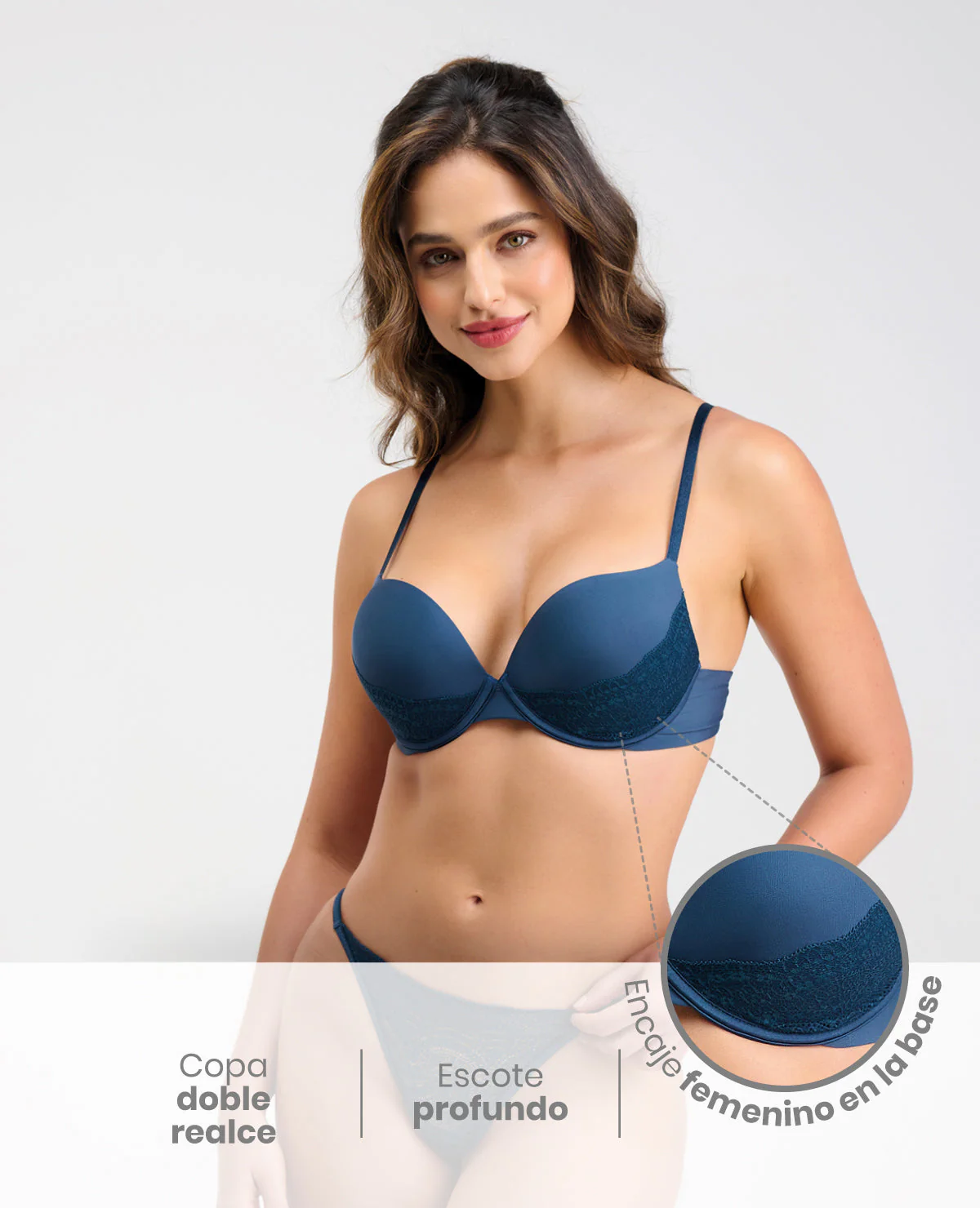 BRASIER | EXTRA REALCE | ENCAJE EN LA BASE - Image 3