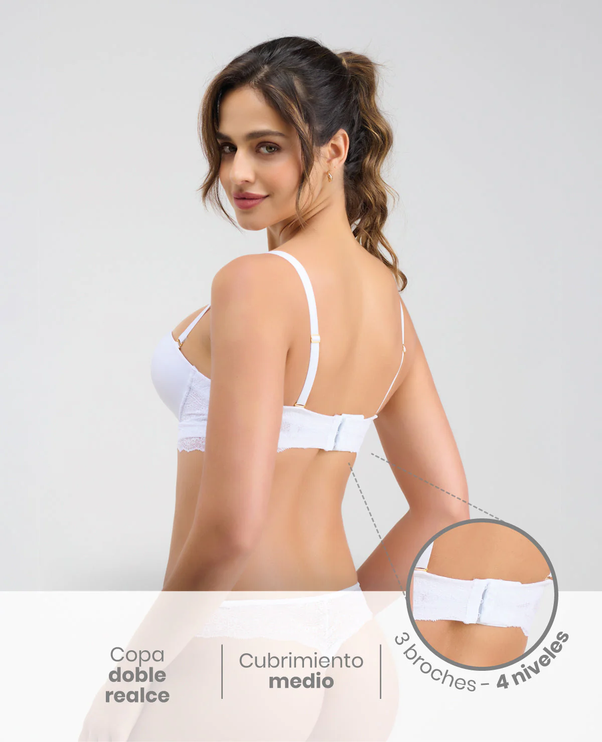 BRASIER | EXTRA REALCE | ENCAJE EN LA BASE - Image 3