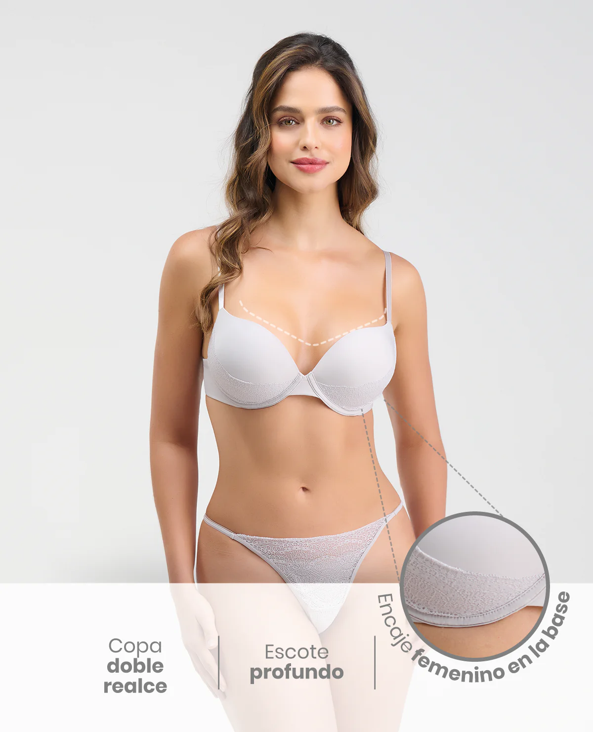 BRASIER | EXTRA REALCE | ENCAJE EN LA BASE - Image 3