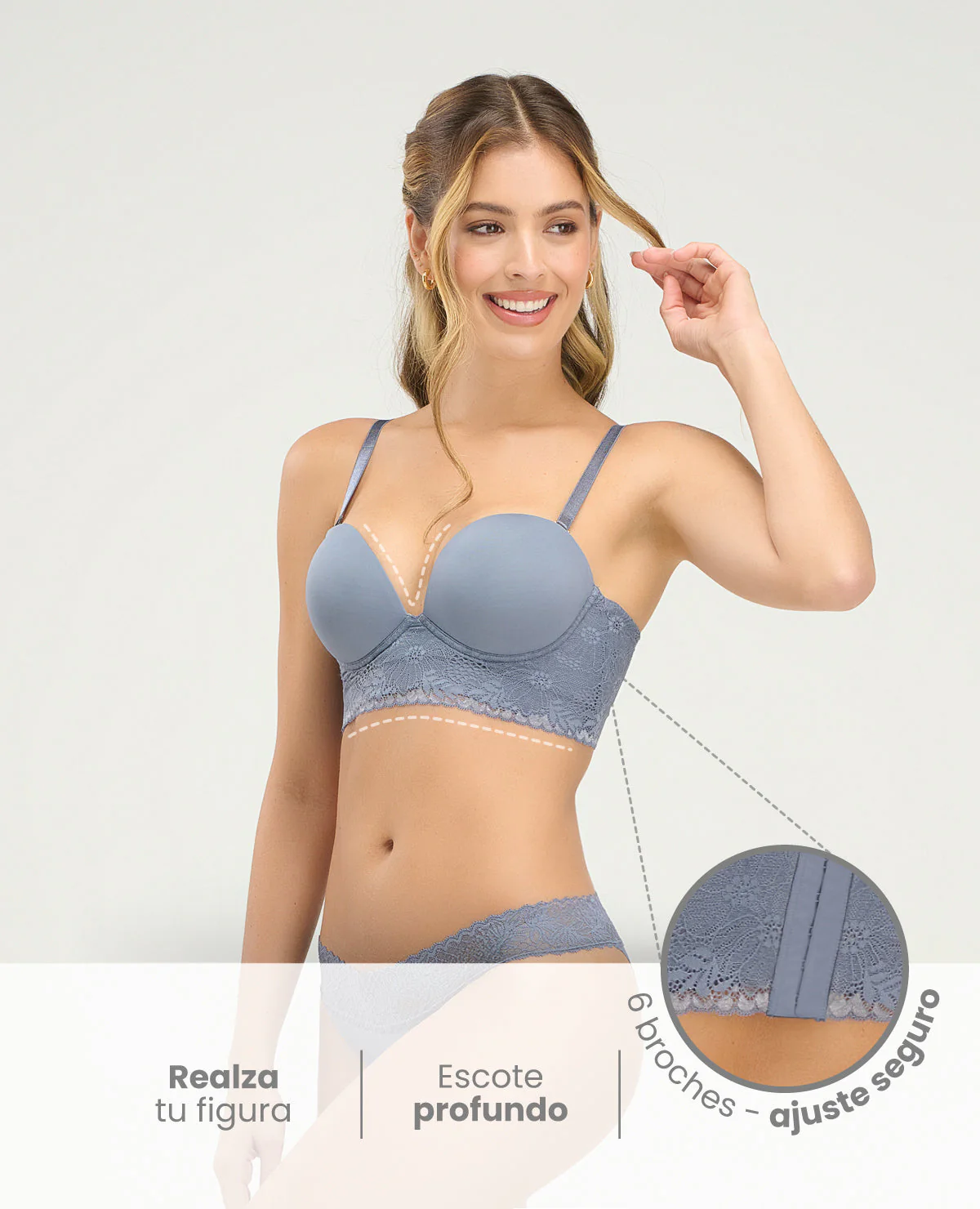 BRASIER | TIPO BALCONETTE | ESCOTE PROFUNDO - Image 2