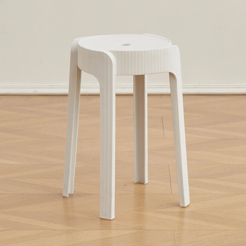 BUTACO APILABLE MAISON, COLOR BLANCO, DISEÑO MODERNO X2 - Image 2