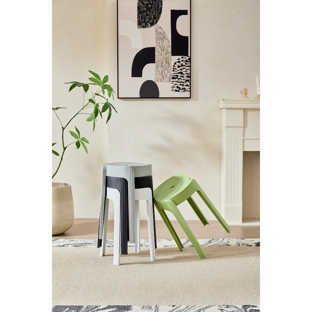 BUTACO APILABLE MAISON, COLOR GRIS OSCURO, DISEÑO MODERNO - Image 3