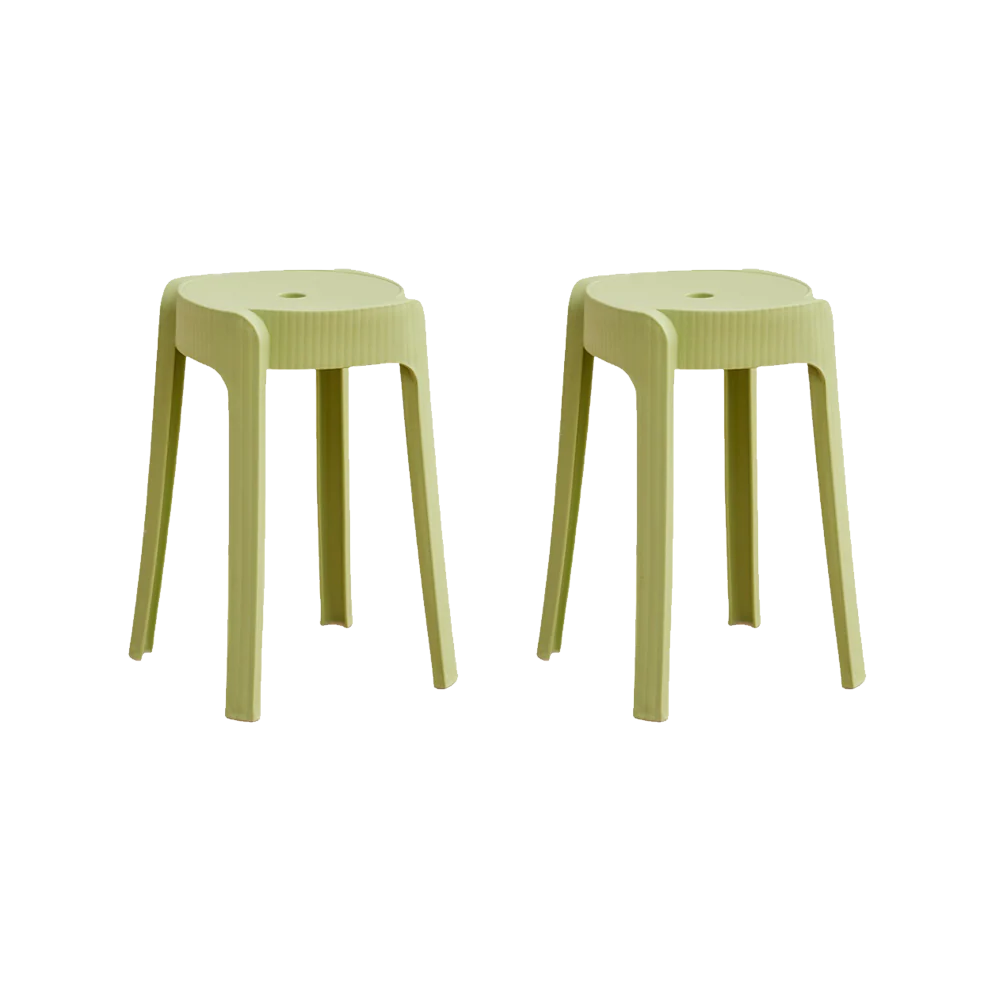 BUTACO APILABLE MAISON, COLOR VERDE OLIVA, DISEÑO MODERNO X2