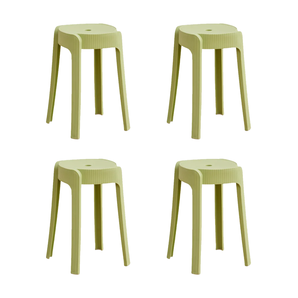 BUTACO APILABLE MAISON, COLOR VERDE OLIVA, DISEÑO MODERNO X4