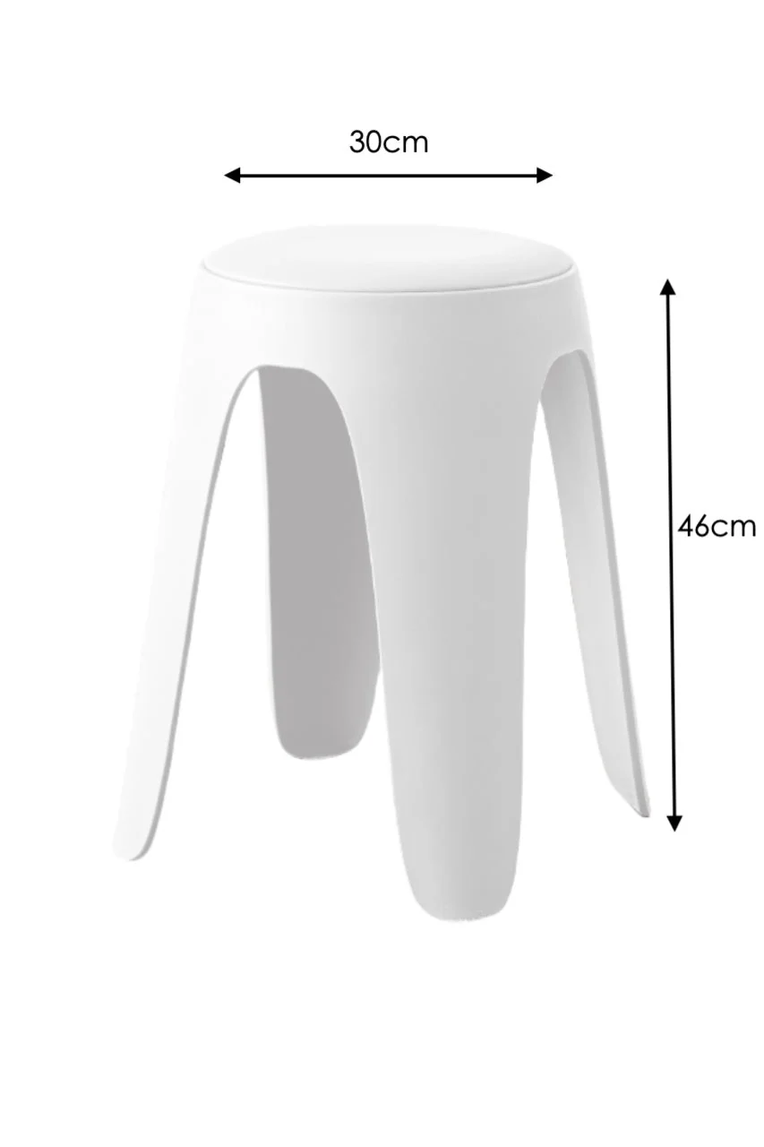 BUTACO CON COJIN ELSE, COLOR BLANCO, DISEÑO MODERNO INCLUYE COJÍN - Image 5