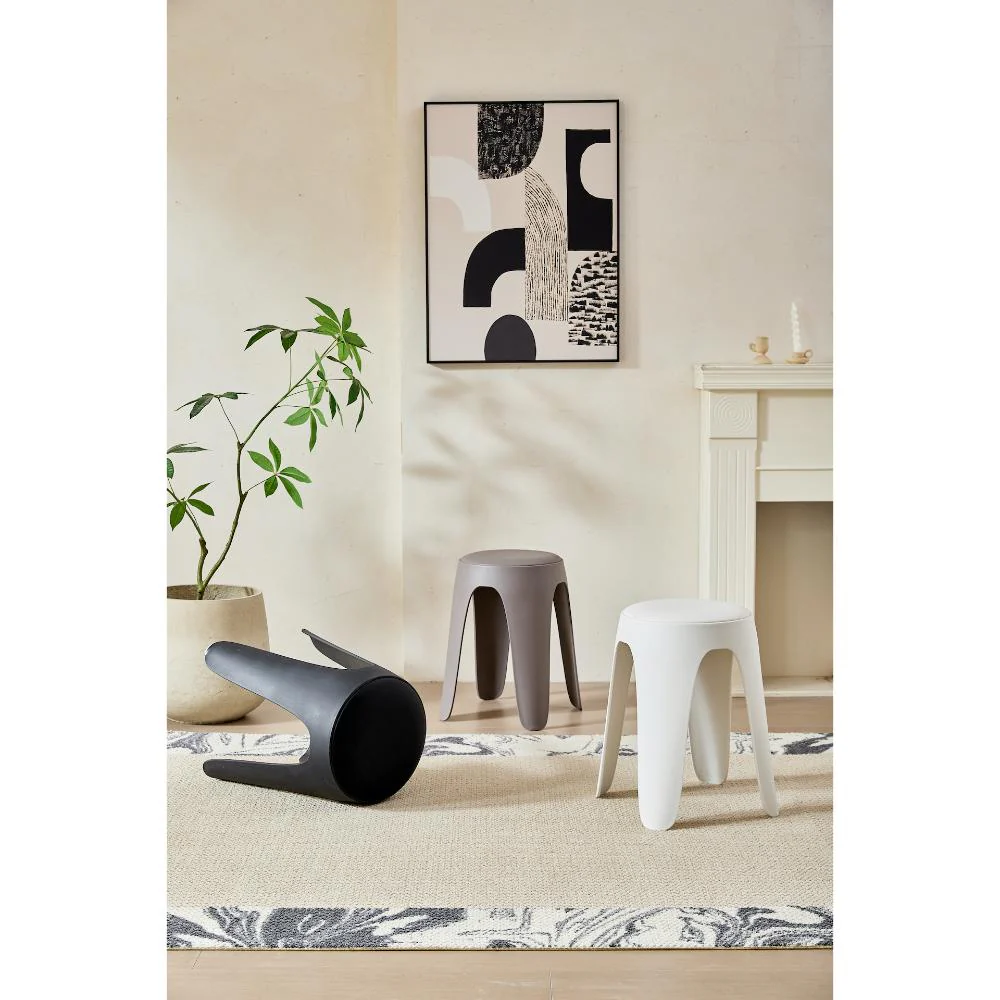 BUTACO CON COJIN ELSE, COLOR GRIS OSCURO, DISEÑO MODERNO INCLUYE COJÍN - Image 3