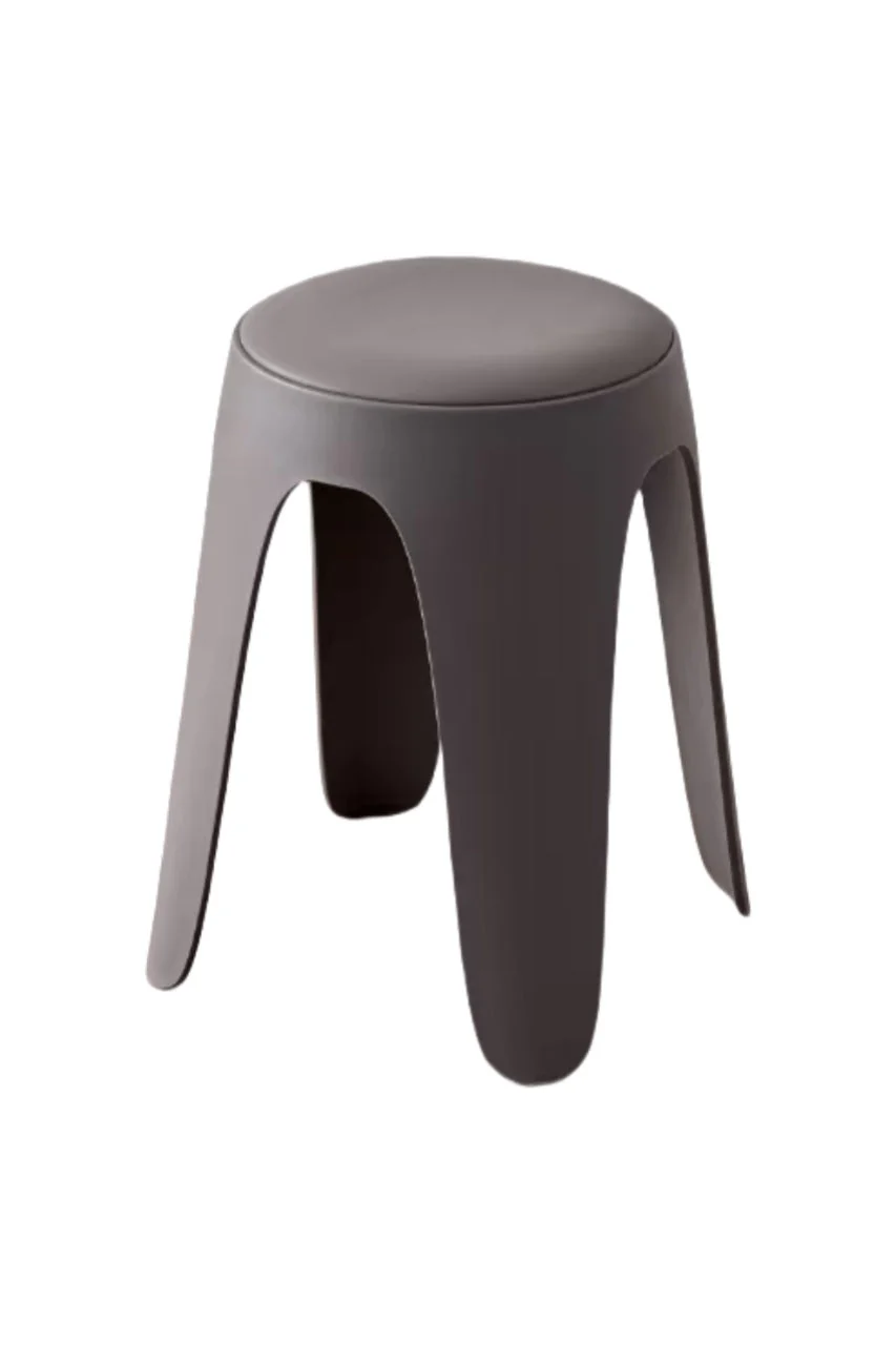 BUTACO CON COJIN ELSE, COLOR GRIS OSCURO, DISEÑO MODERNO INCLUYE COJÍN X4 - Image 4