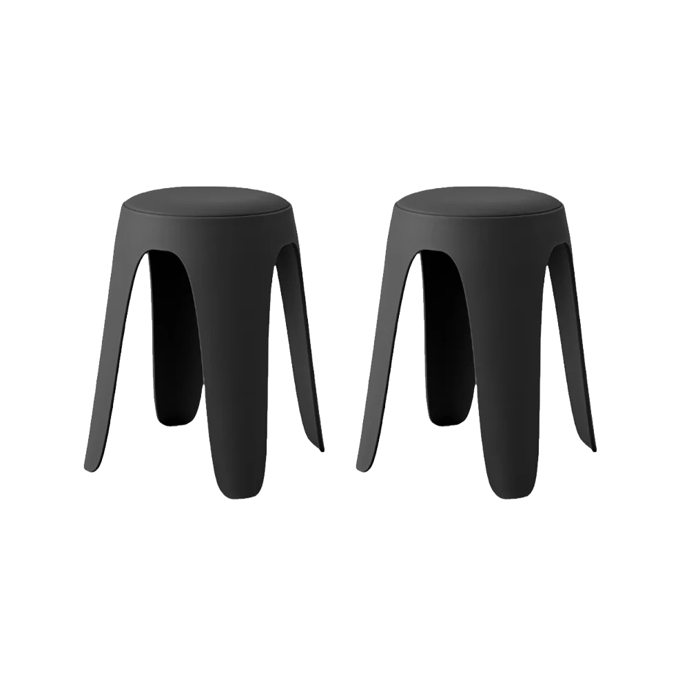 BUTACO CON COJIN ELSE, COLOR NEGRO, DISEÑO MODERNO INCLUYE COJÍN X2