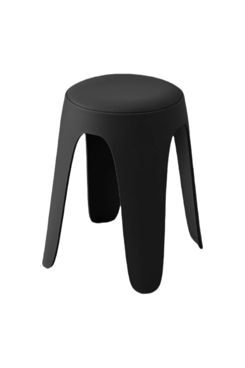 BUTACO CON COJIN ELSE, COLOR NEGRO, DISEÑO MODERNO INCLUYE COJÍN X4 - Image 4