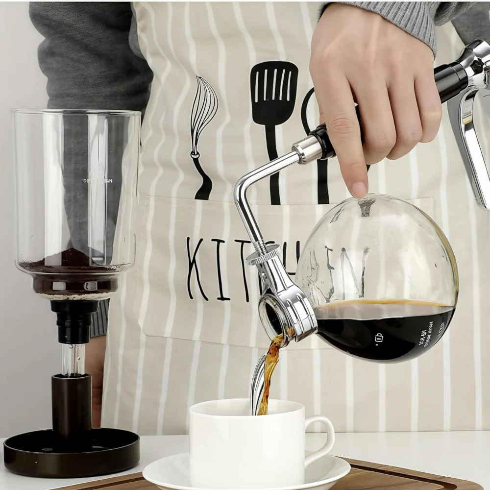 CAFETERA SIFÓN JAPONÉS DE VIDRIO DE BOROSILICATO 5 TAZAS - Image 3