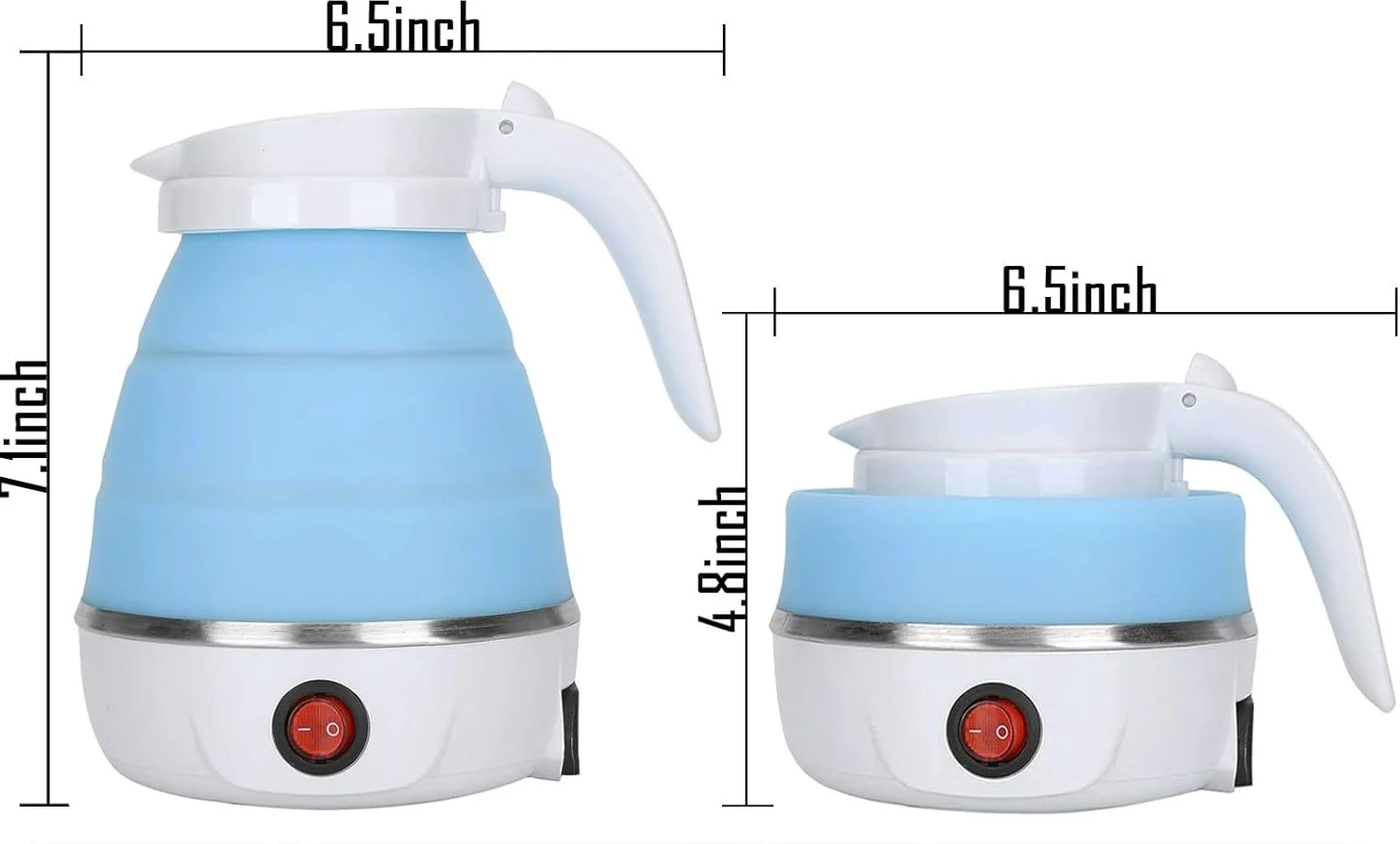 CALENTADOR HERVIDOR DE AGUA PLEGABLE ELÉCTRICO VIAJE 600ML - Image 3