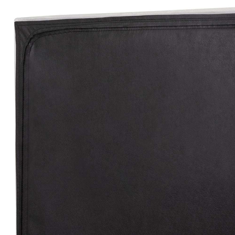 Cama Doble Lisa, Gris Claro, Madera roble tapizada - Image 13